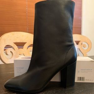 Aquazzura Boogie 85’ scrunch leather boot